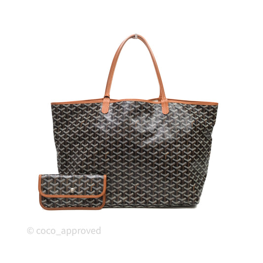 Goyard St Louis Tote GM Tan Black