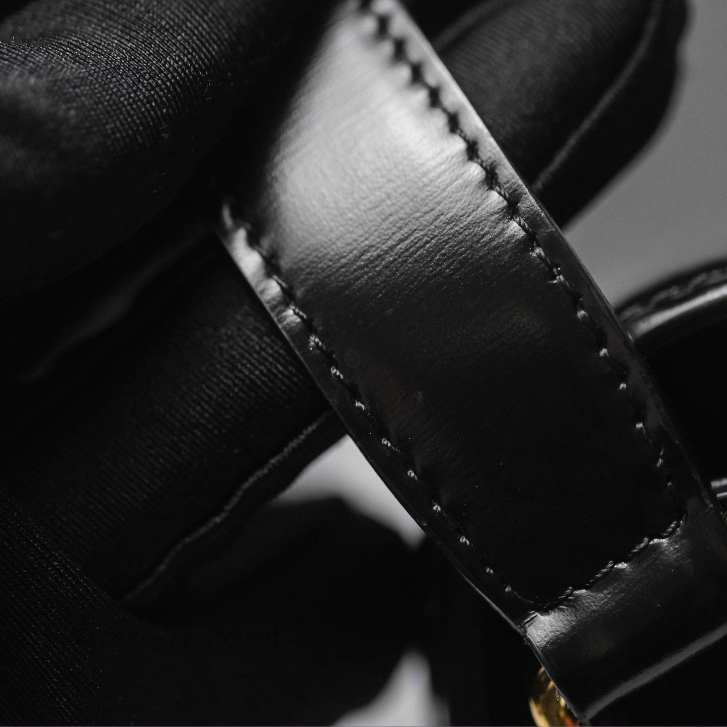 Celine Medium Triomphe Black Shiny Calfskin
