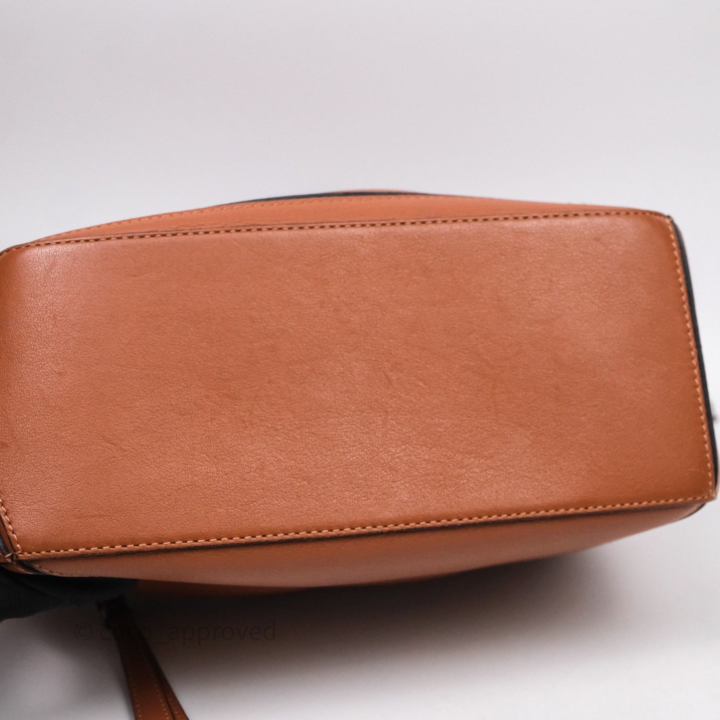 Loewe Small Puzzle Bag Tan Calfskin Silver Hardware