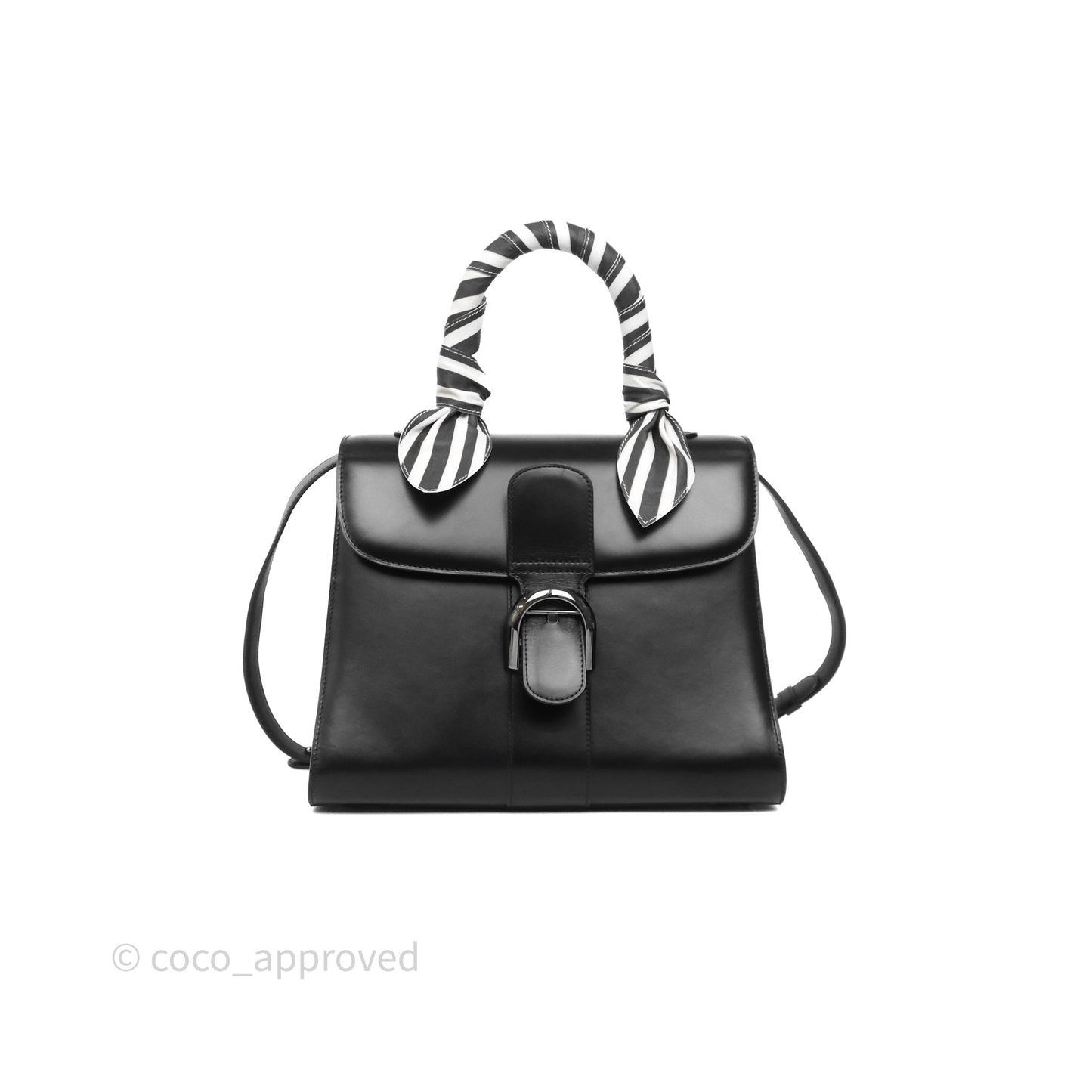 Delvaux Brillant MM Calfskin Black