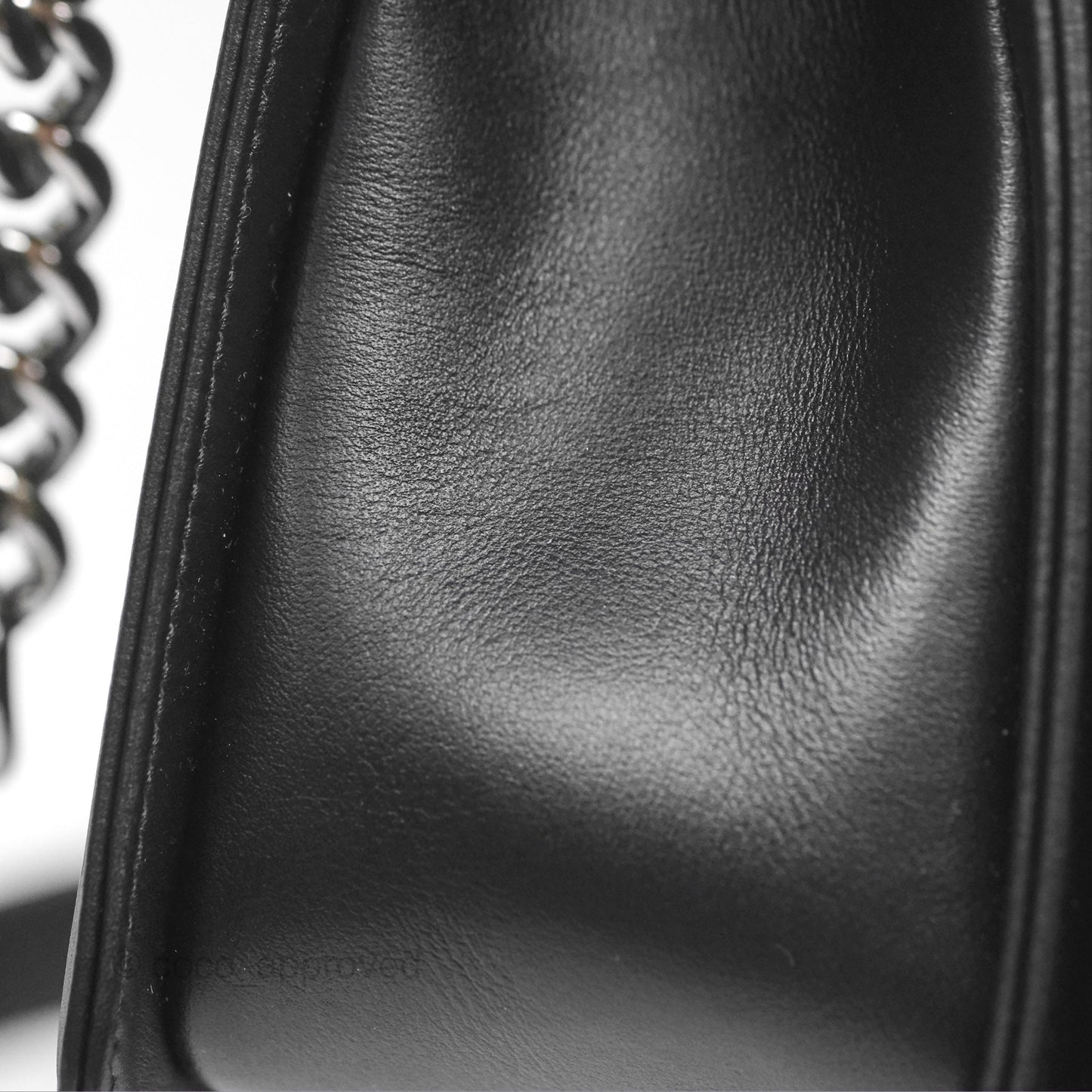 Chanel Medium Boy Quilted Black Calfskin Dark Silver Hardware