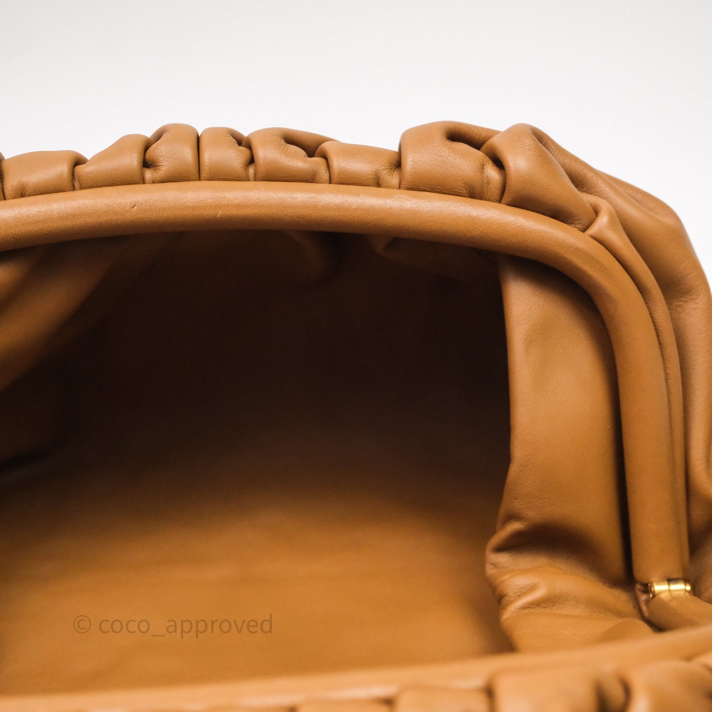 Bottega Veneta The Pouch Camel Butter Calfskin