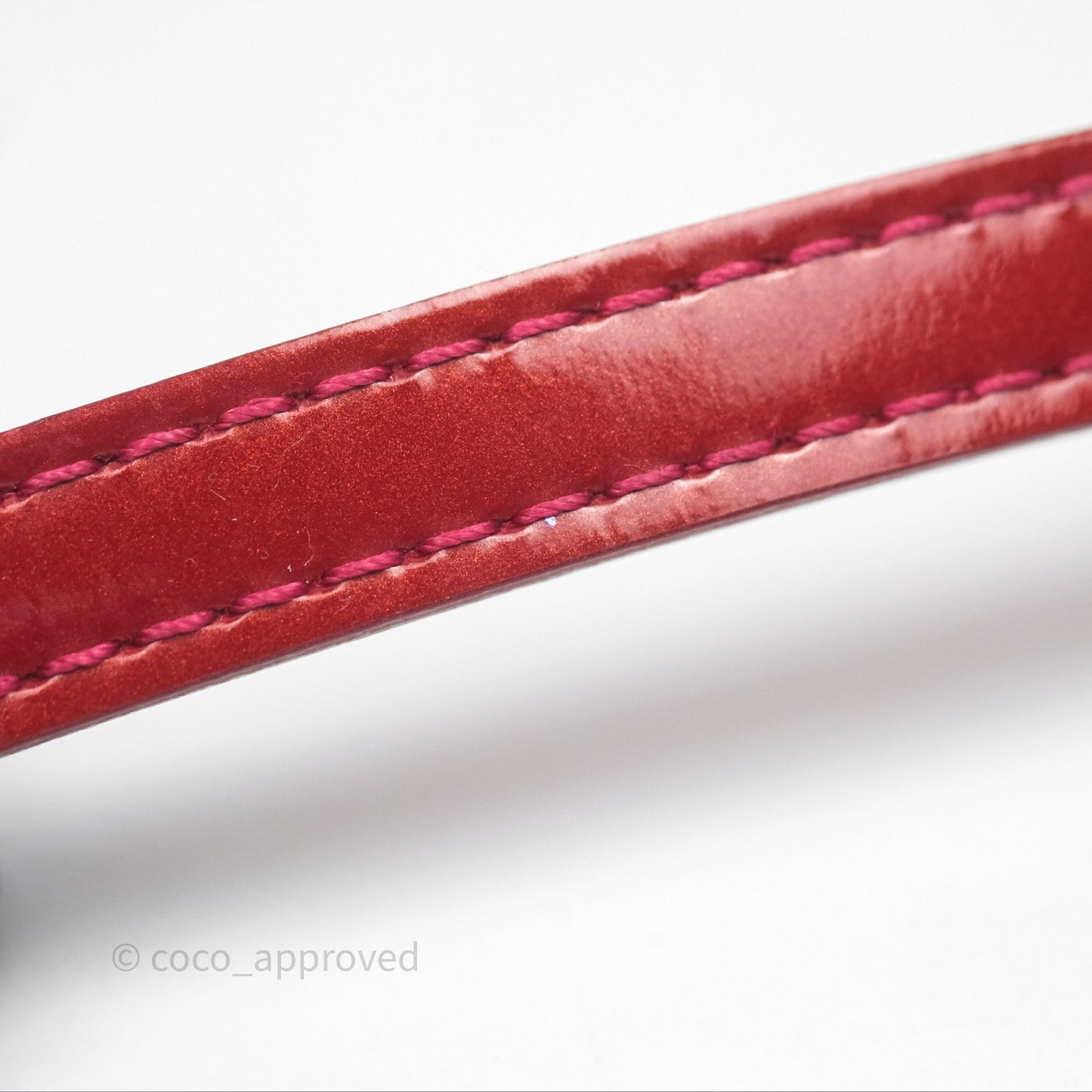 Louis Vuitton Alma BB Red Patent Gold Hardware