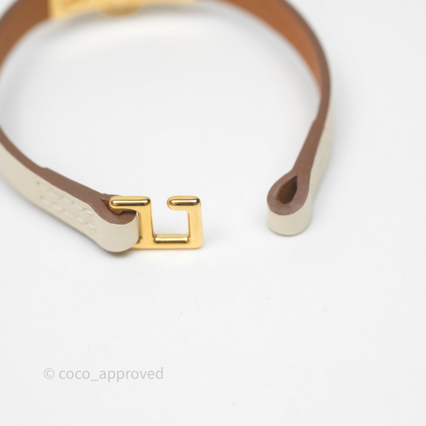 Hermès Rivale Mini Bracelet Nata Swift Gold Hardware