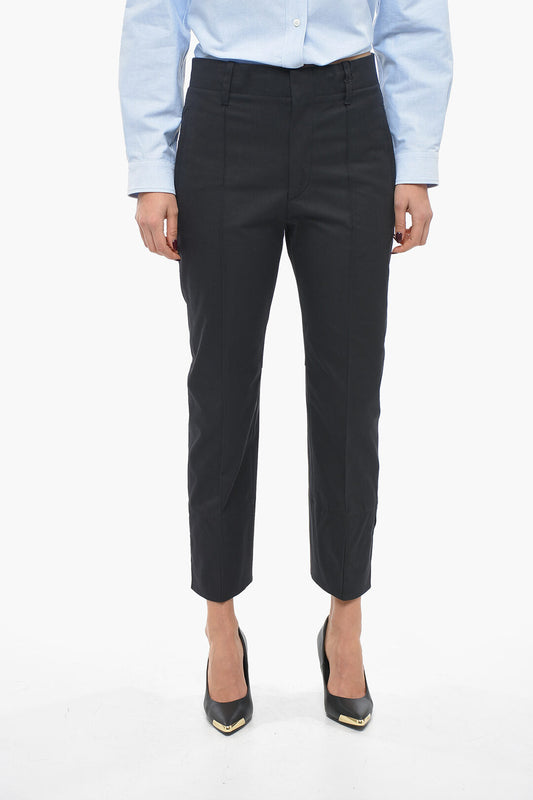 Luxury Bottega Veneta Cotton Twill Pants with Tapered Fit