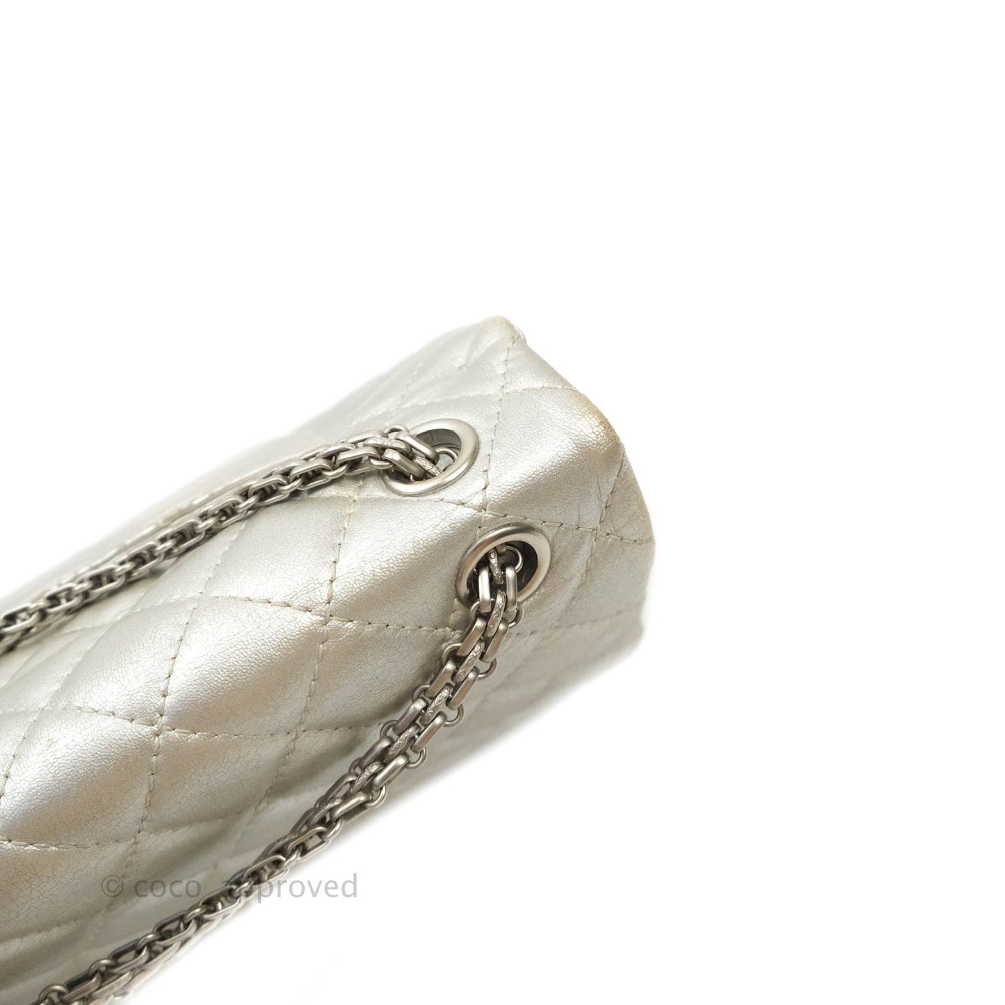 Chanel Reissue 226 Silver Calfskin Silver Hardware