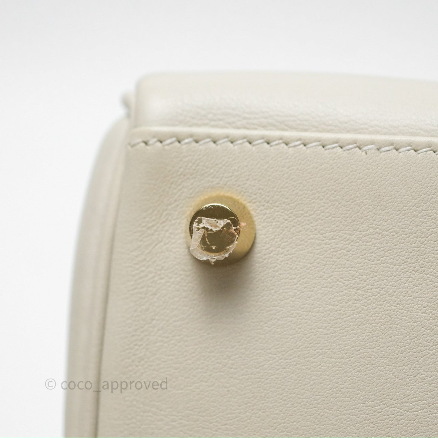 Hermès Retourne Swift Kelly 25 Gris Perle 80 Gold Hardware