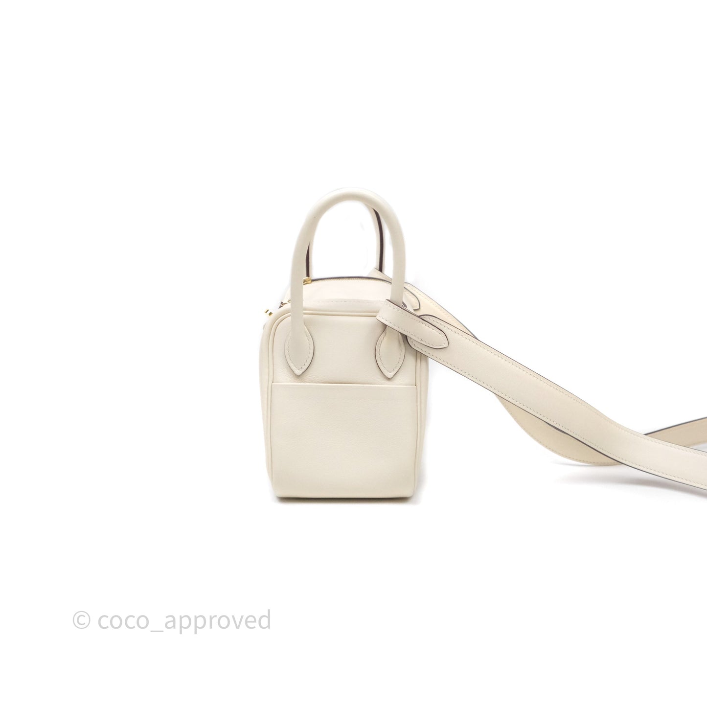 Hermès Mini Lindy 20 Nata I2 Swift Gold Hardware