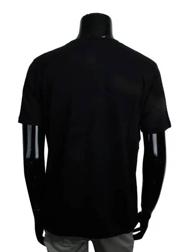 Luxury Saint Laurent Graphic Logo Print Short Sleeve T-Shirt Black