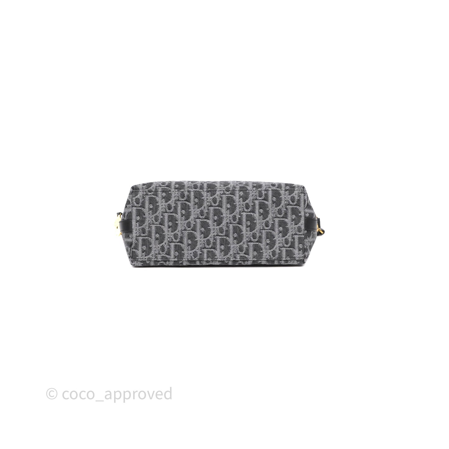 Christian Dior Diorstar Hobo Bag with Chain Gray Denim Dior Oblique Jacquard