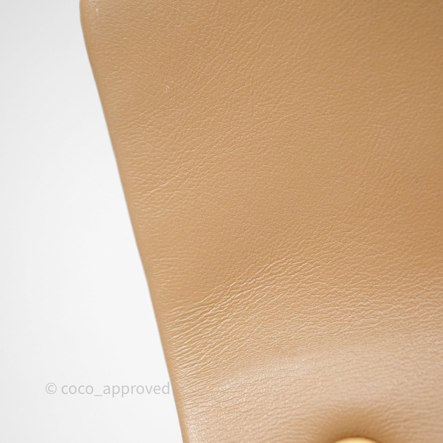 Chanel Mini Flap Bag With Heart CC Charm Dark Beige Lambskin Aged Gold Hardware