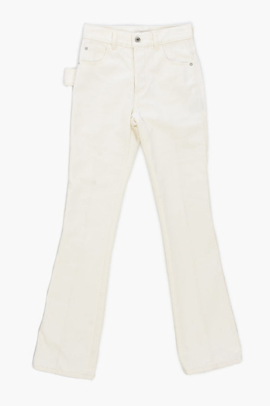 Luxury Bottega Veneta 5 Pocket Plain Colour Denim Pants