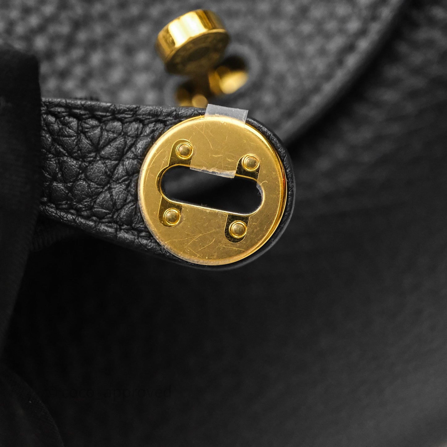 Hermès Mini Lindy 20 Noir 89 Clemence Gold Hardware