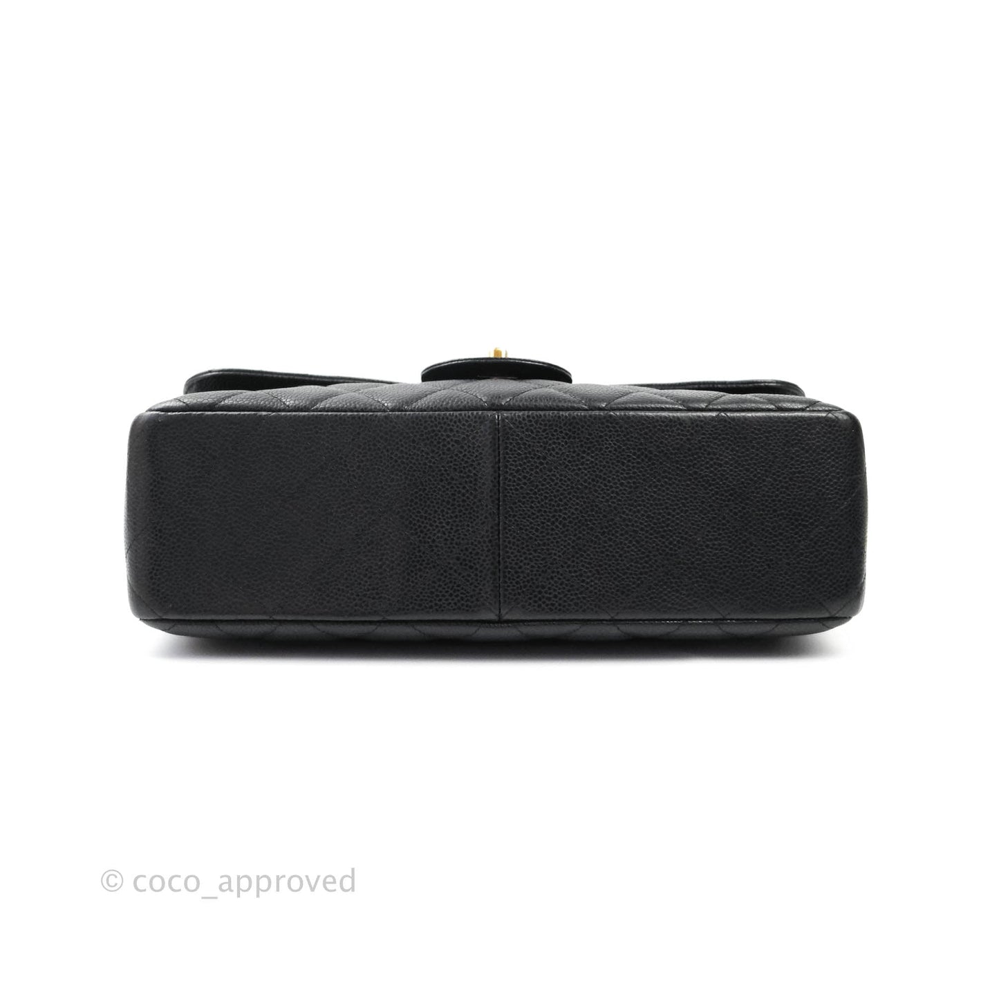 Chanel Classic Jumbo Single Flap Black Caviar 24K Gold Hardware⁣⁣