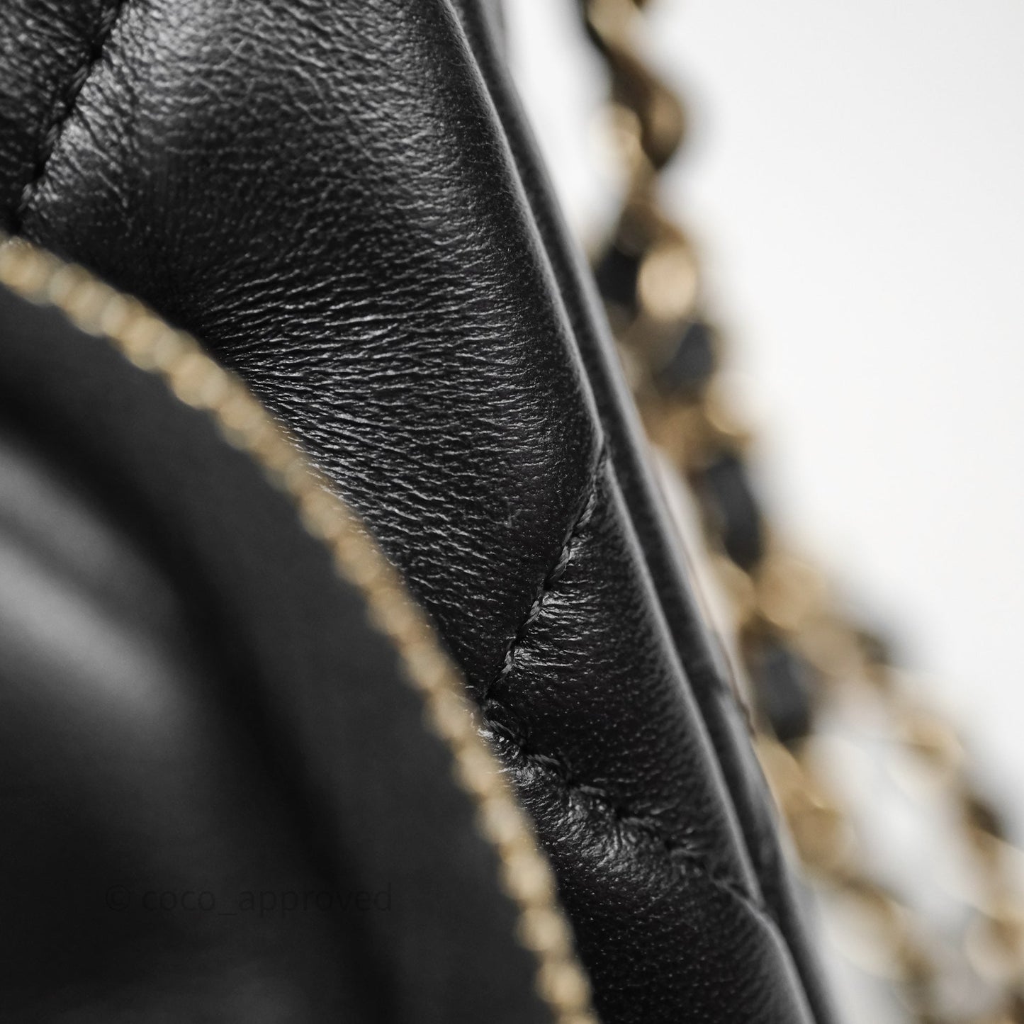 Chanel Camera Bag Black Lambskin Gold Hardware 25C