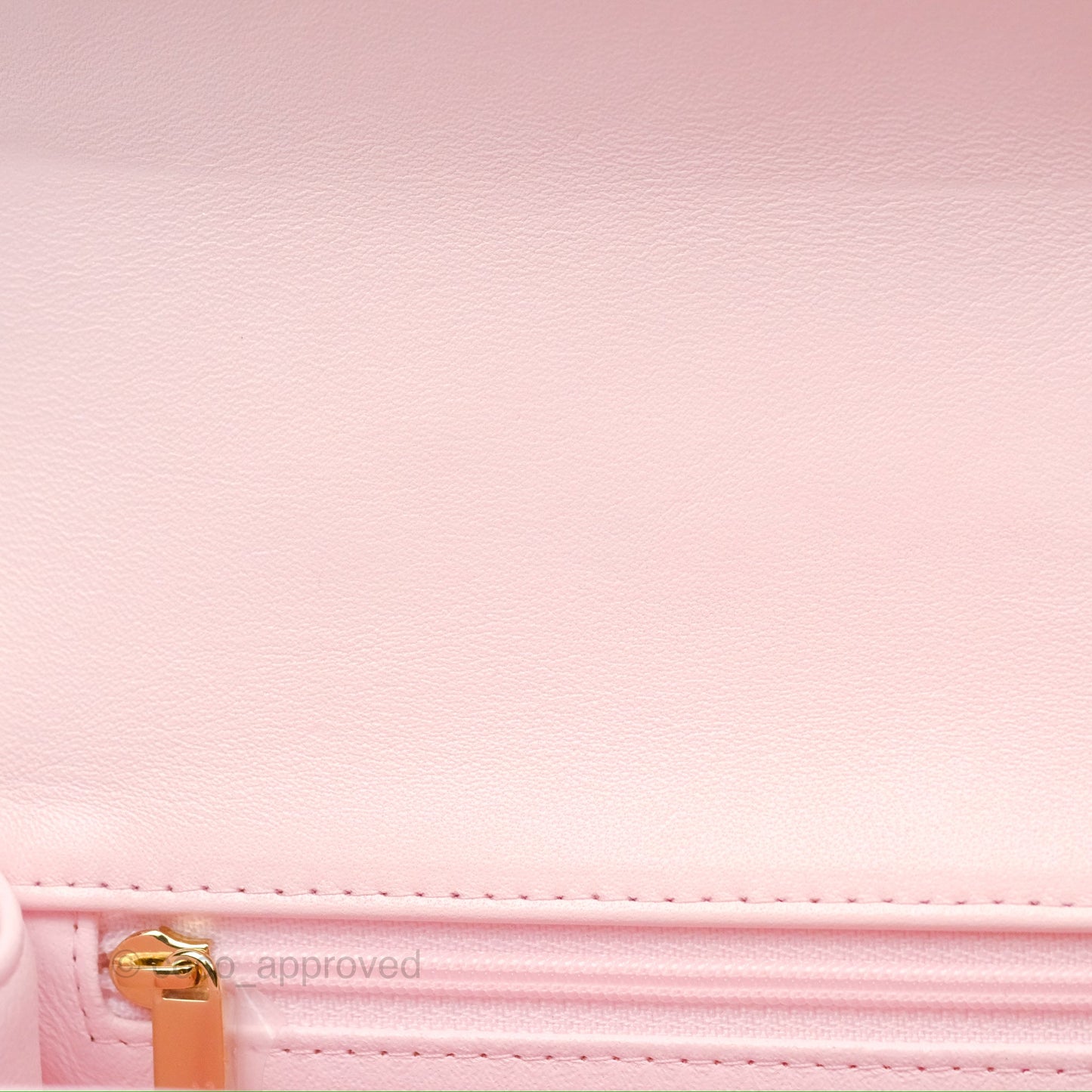 Chanel Top Handle Mini Rectangular Flap Bag Light Pink Lambskin Gold Hardware
