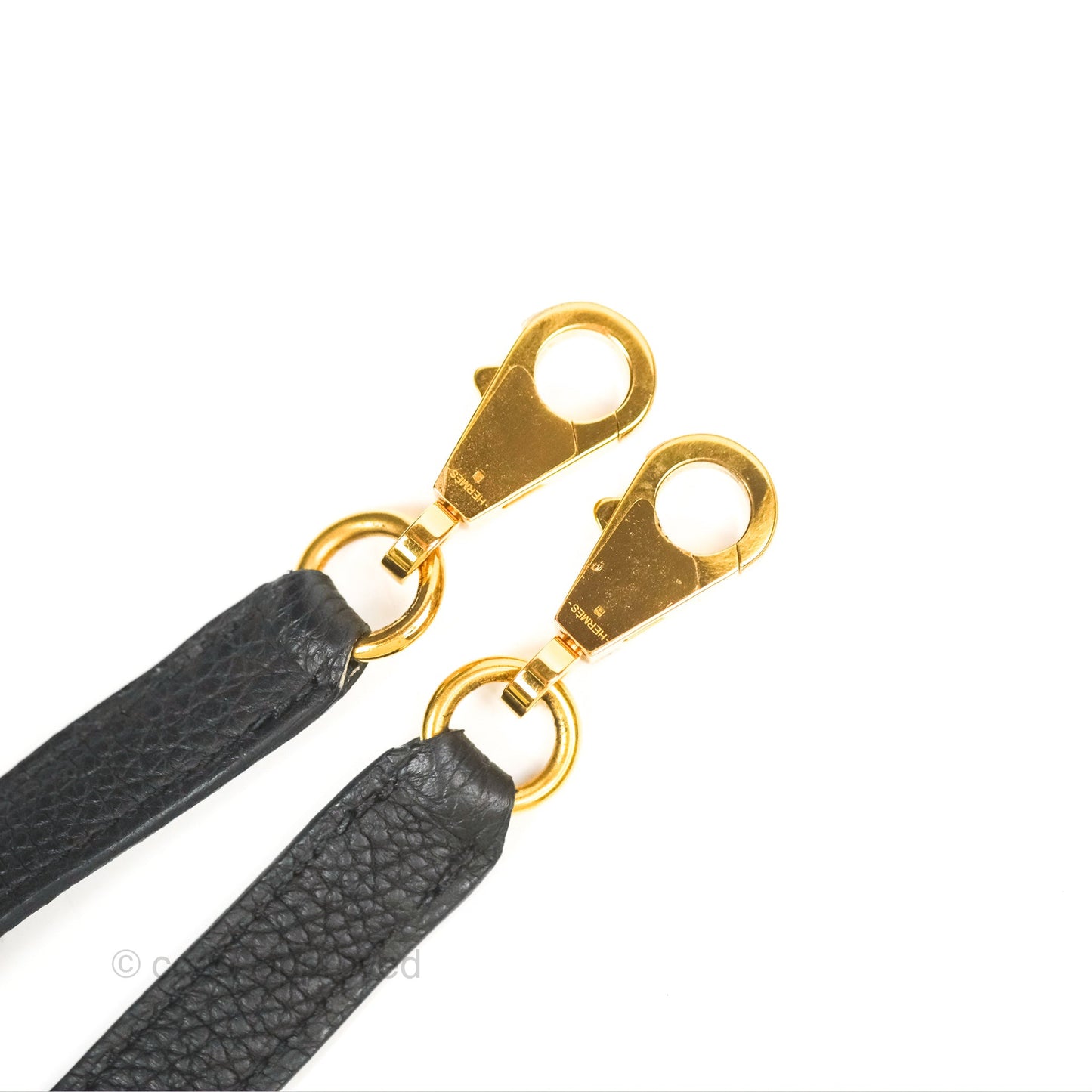 Hermès Retourne Kelly 28 Black Togo Gold Hardware