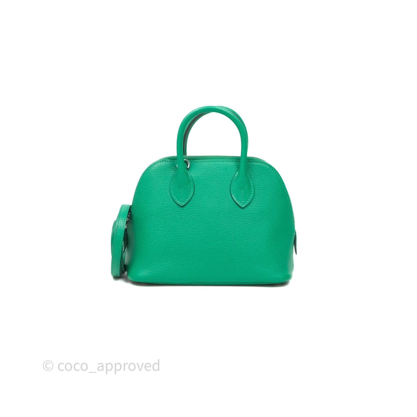 Hermès Bolide Mini 1923 Menthe 6W Chèvre Mysore Palladium Hardware