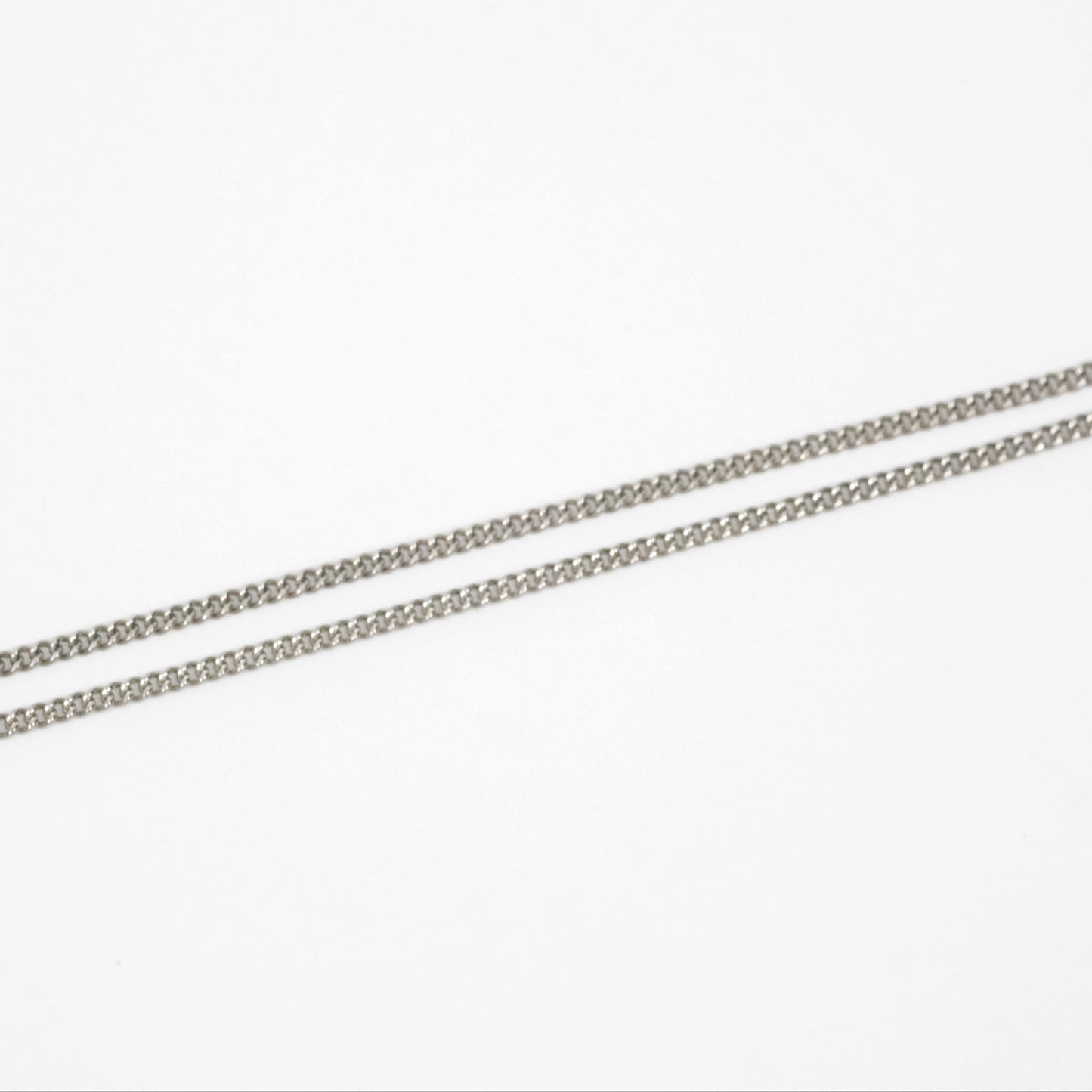 Chanel Crystal CC Necklace Silver Tone 12V