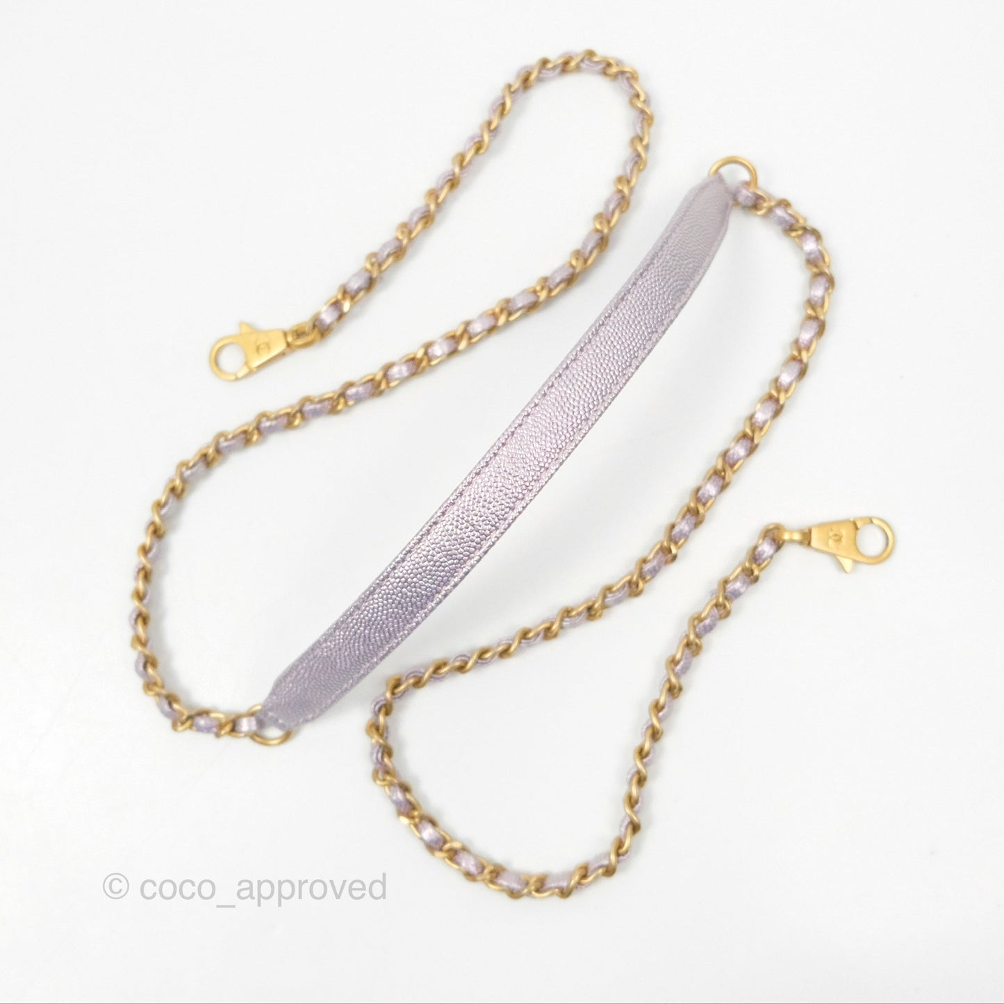 Chanel Mini Coco Handle Quilted Iridescent Purple Caviar Gold Hardware