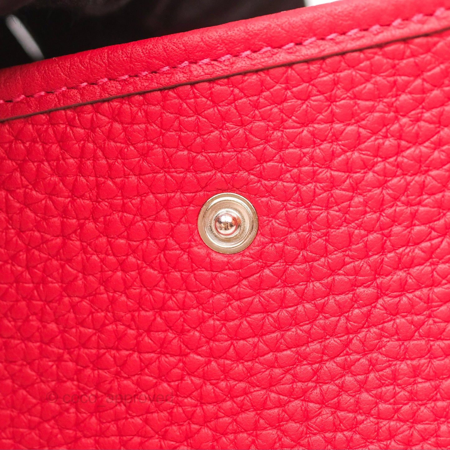Hermès Mini Evelyne 16 Rouge Clemence Palladium Hardware