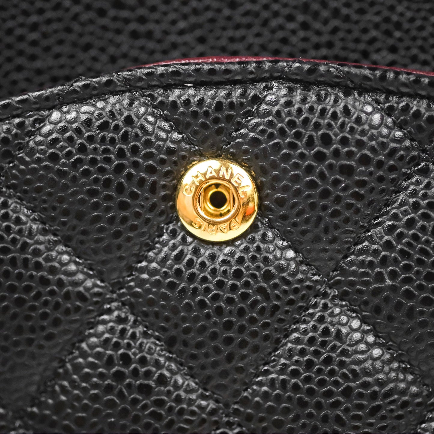 Chanel Classic M/L Medium Flap Quilted Black Caviar Gold Hardware