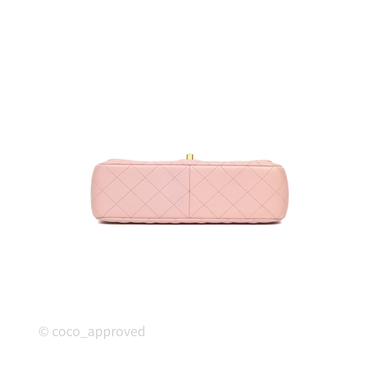 Chanel Quilted Flap Bag With Camellia Adjustable Lambskin Pink Aged Gold Hardware