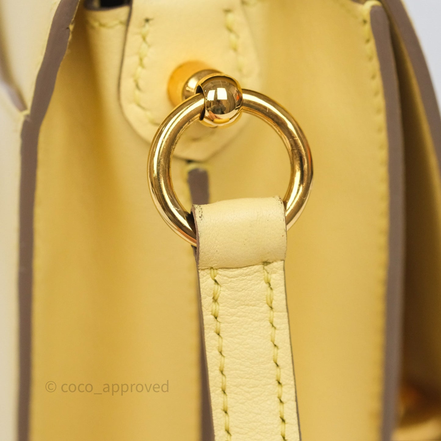 Hermès Roulis Mini 18 Jaune Poussin 1Z Swift Gold Hardware