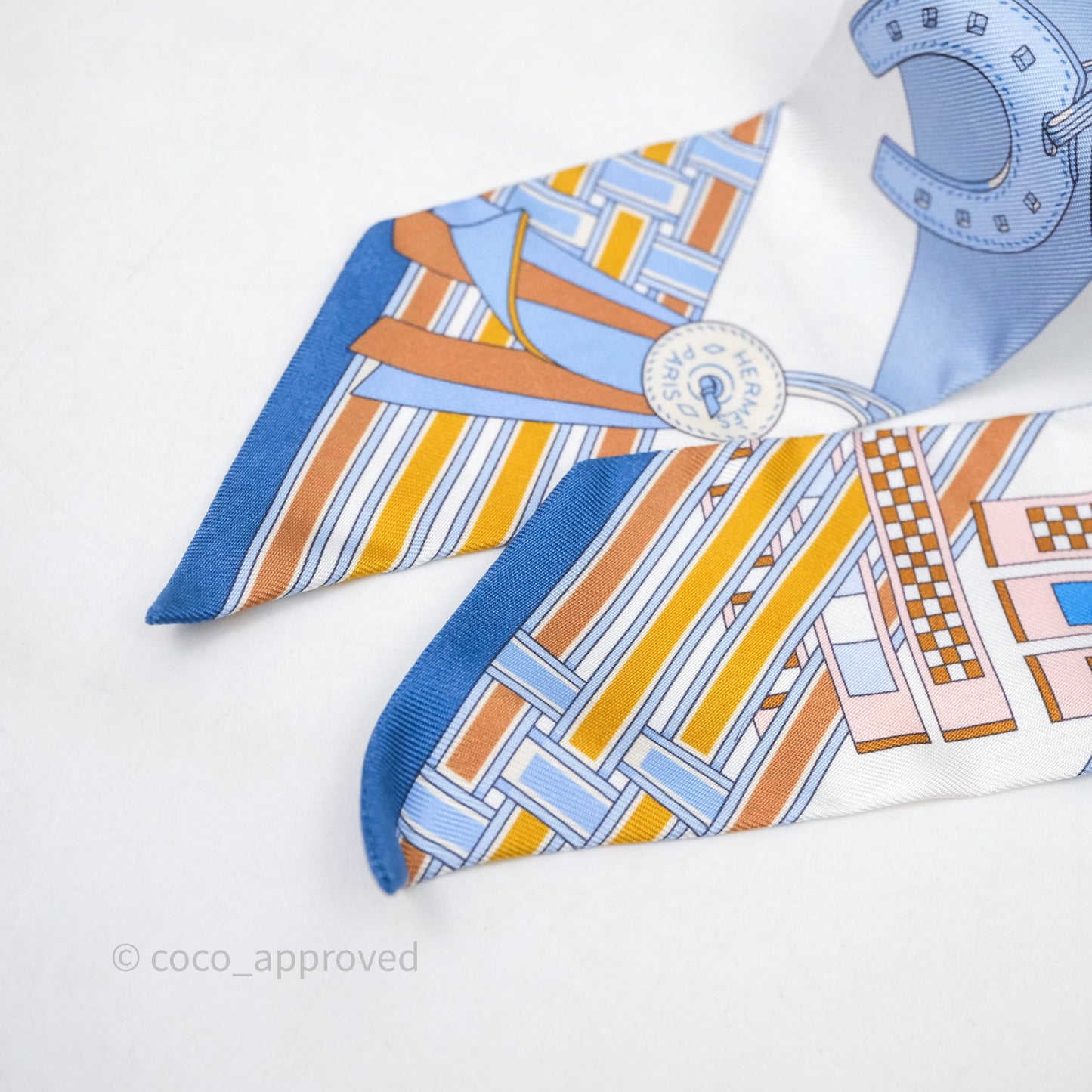 Hermès Brides et Gris-Gris Silk Twilly