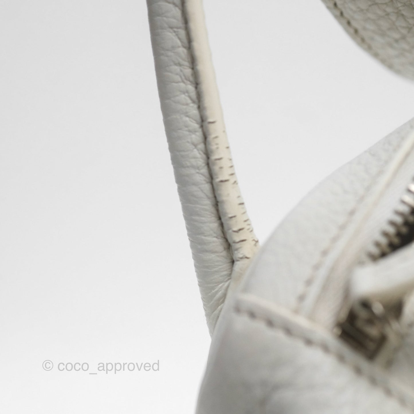 Hermès Lindy 30 White Clemence Palladium Hardware
