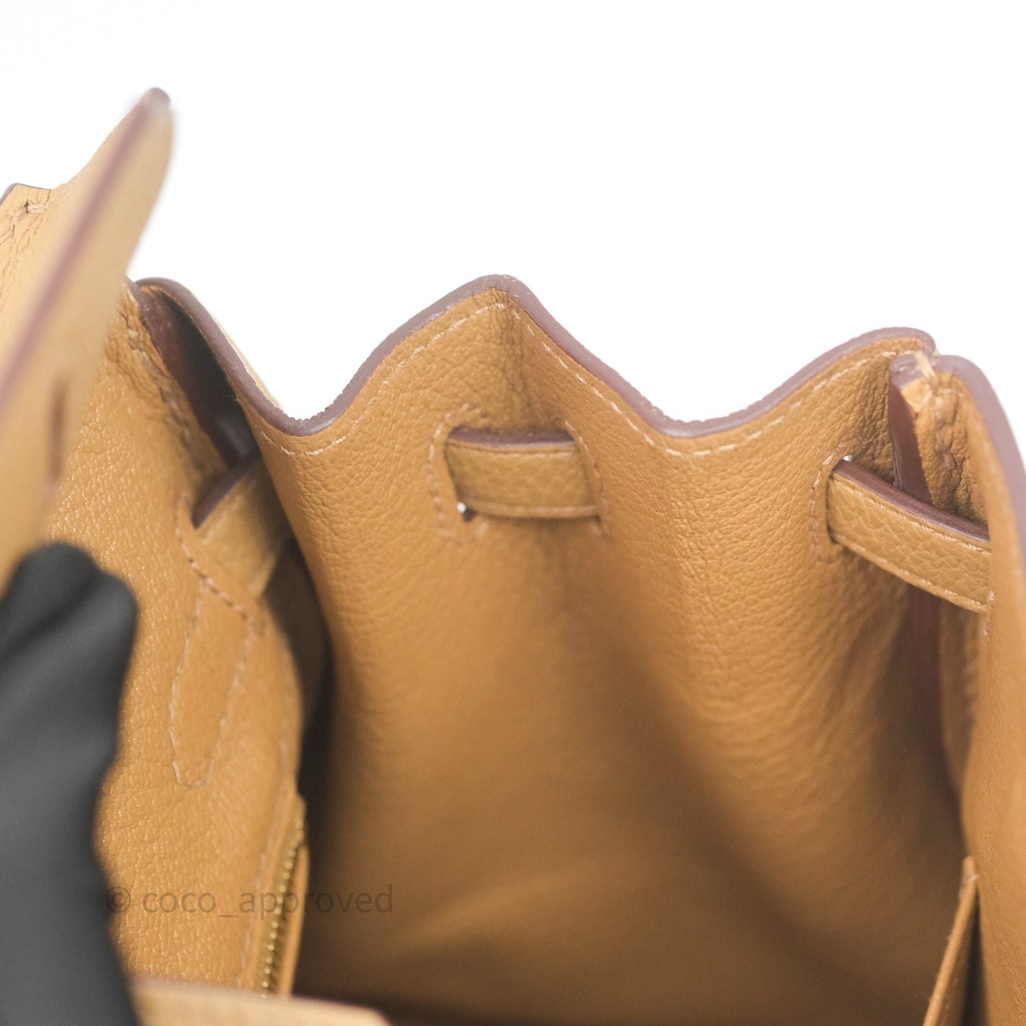 Hermès Birkin 25 Retourne Biscuit 4B Togo Gold Hardware