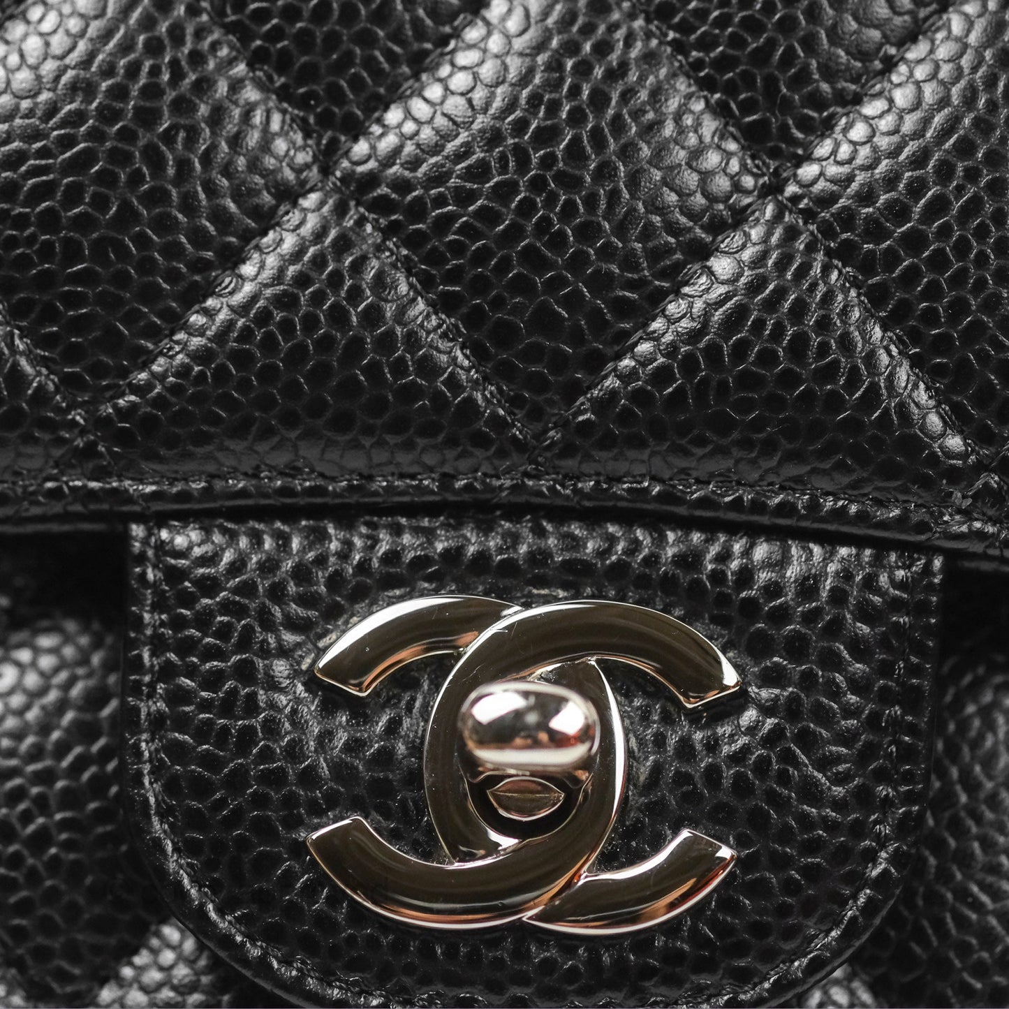 Chanel Small Classic Quilted Flap Black Caviar Silver Hardware