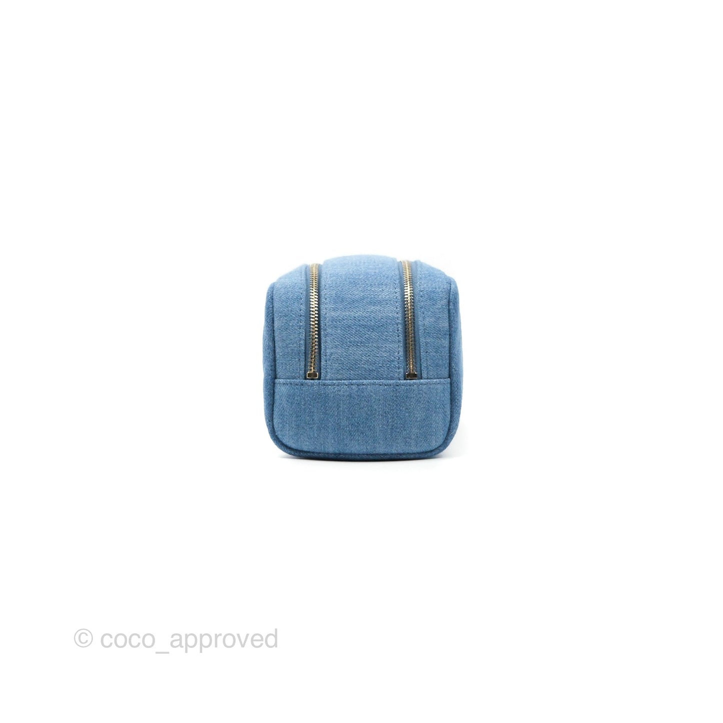 Chanel Cruise Pouch Cosmetic Bag Denim