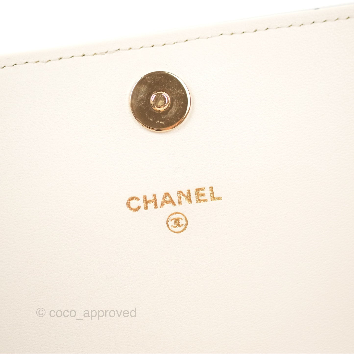 Chanel Quilted Book Wallet on Chain WOC Black Lambskin Gold Hardware