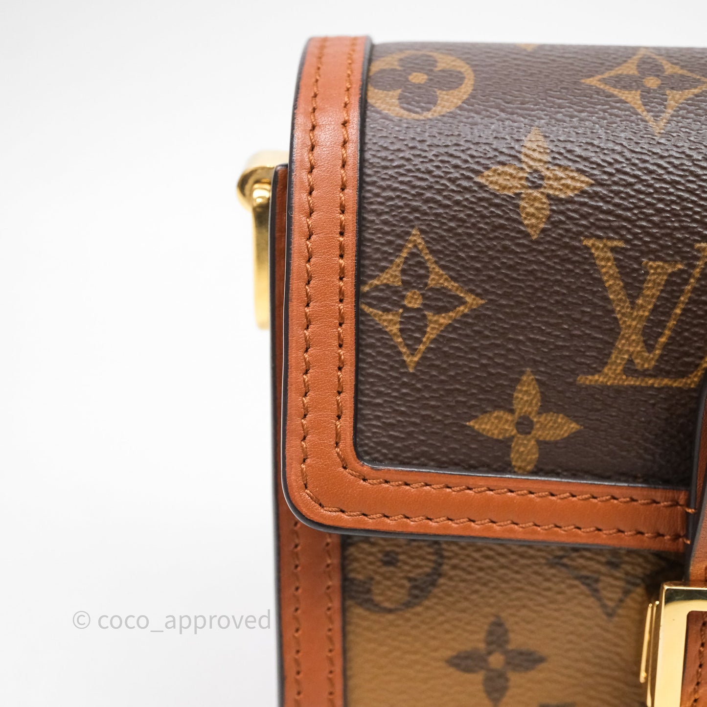 Louis Vuitton Mini Dauphine Monogram Tan Calfskin