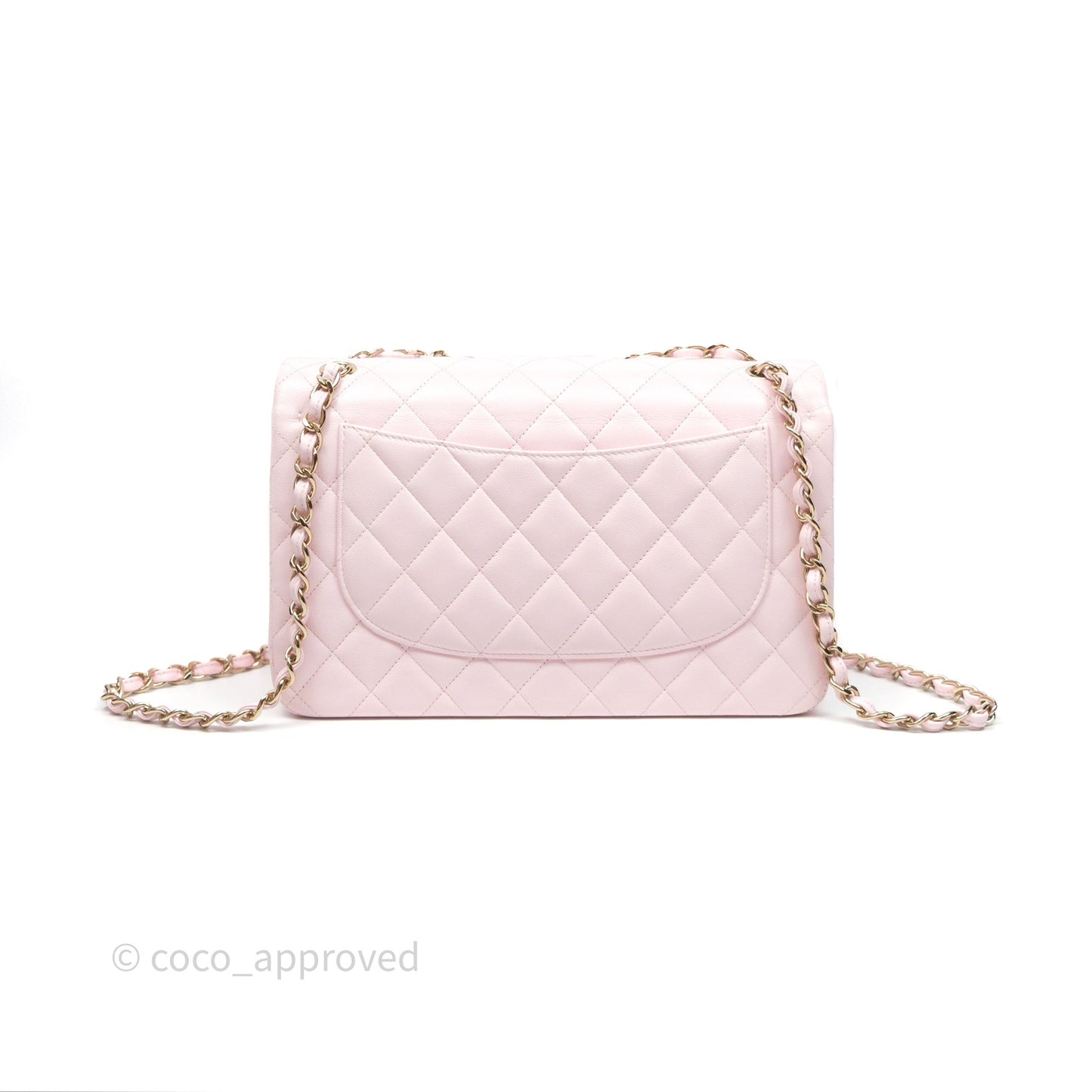 Chanel Jumbo Classic Double Flap Pink Caviar Gold Hardware⁣⁣