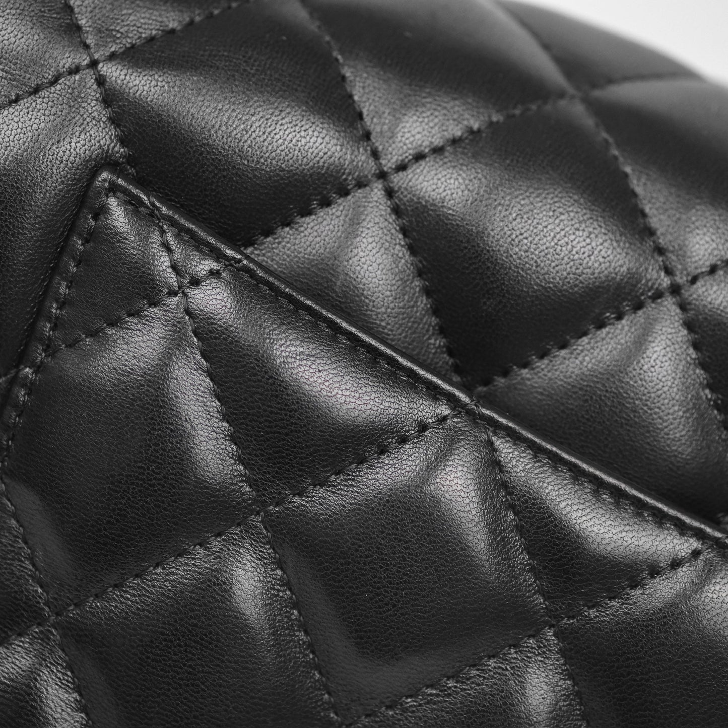 Chanel Jumbo Double Flap Black Lambskin Silver Hardware⁣⁣