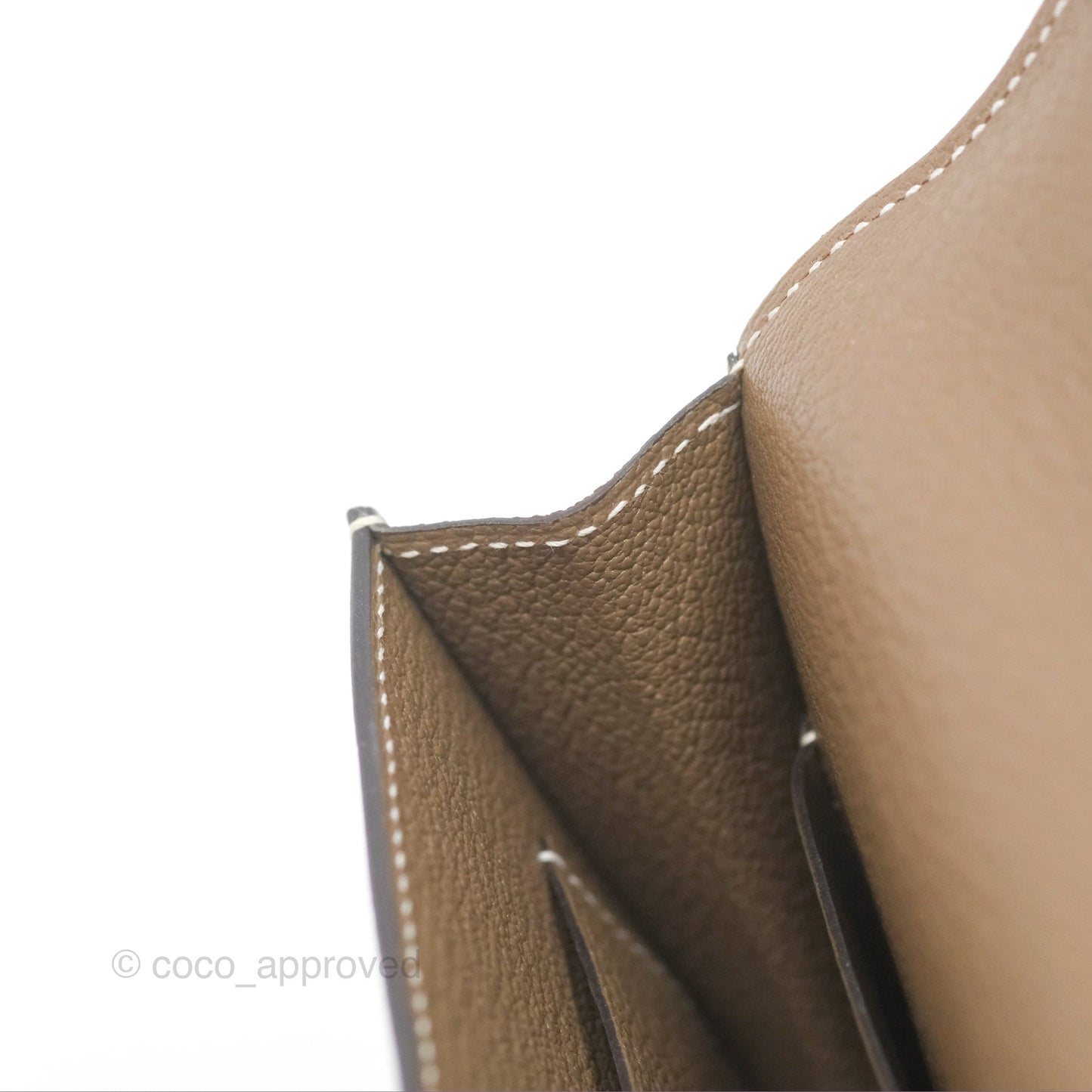 Hermès Roulis Slim Wallet Etoupe Chevre Mysore Palladium Hardware
