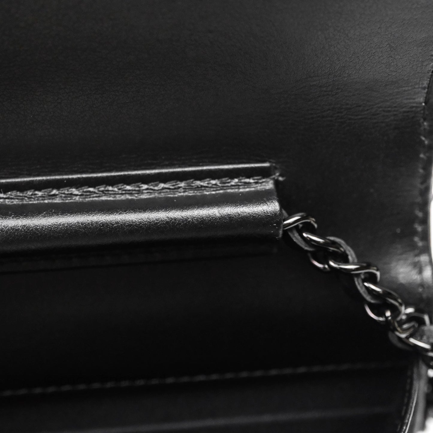 Chanel WOC Chevron Reissue So Black Calfskin