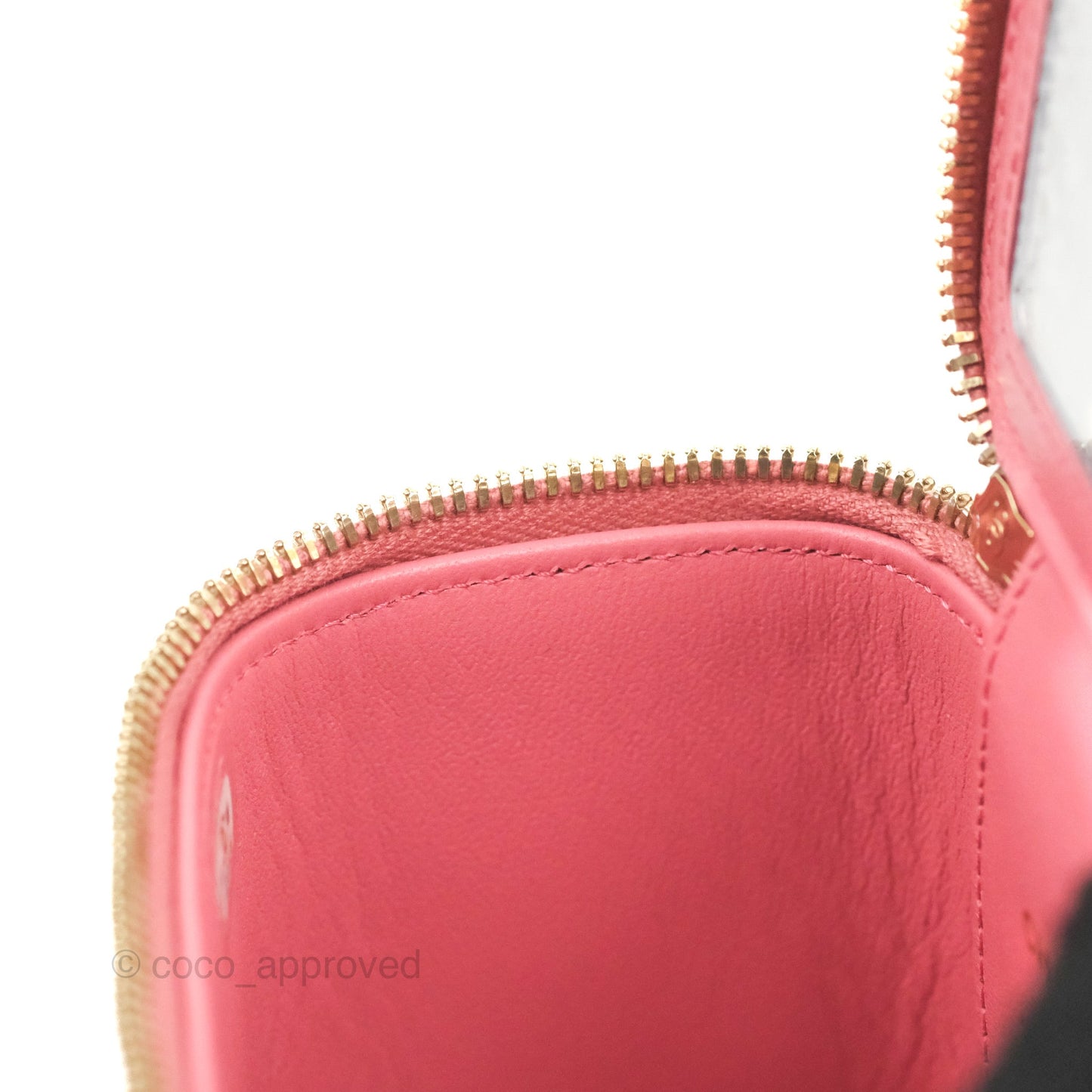 Chanel Mini Top Handle Vanity With Chain Pink Lambskin Gold Hardware