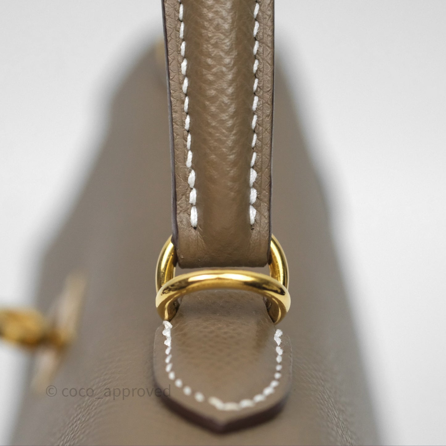 Hermès Kelly 25 Sellier Etoupe Epsom Gold Hardware
