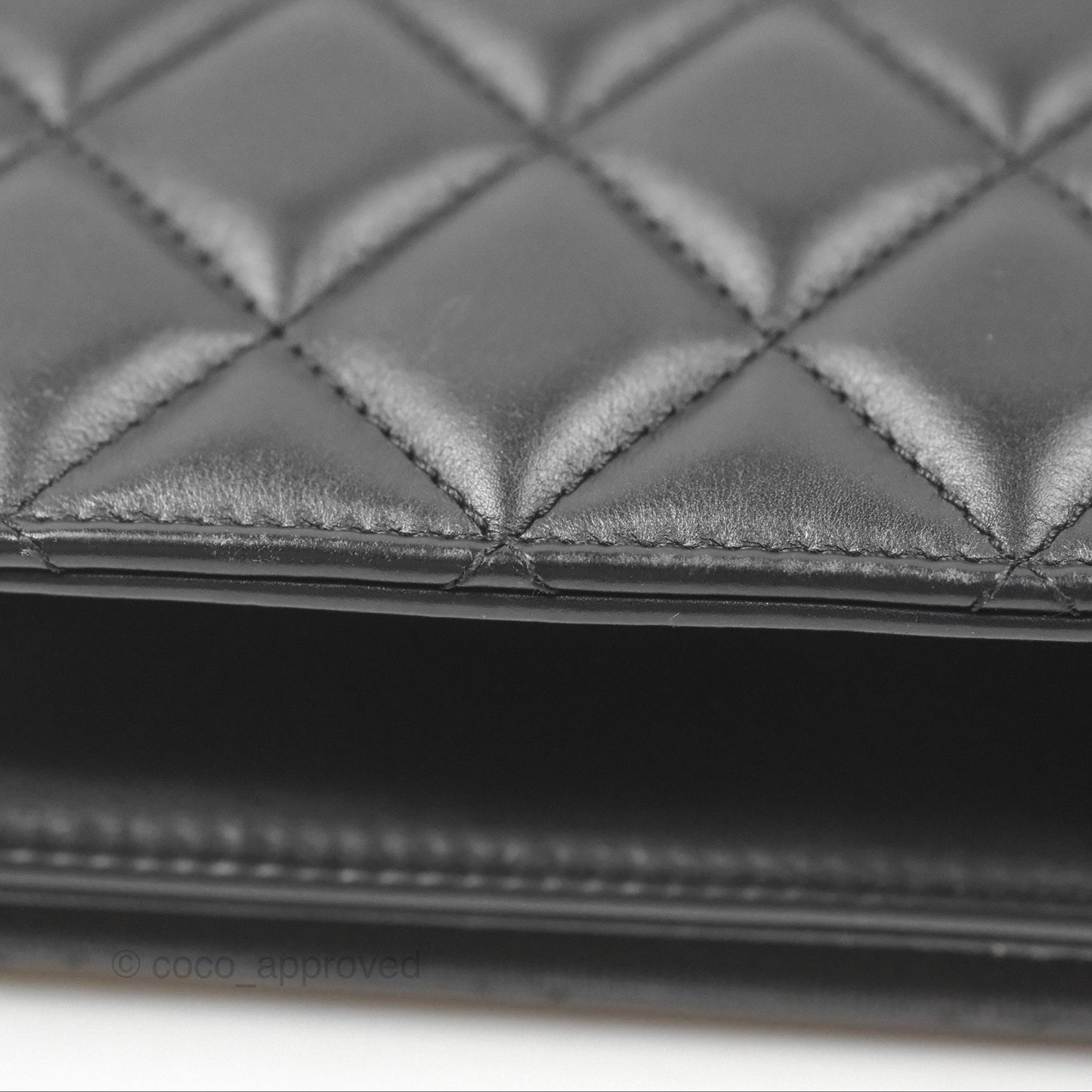 Chanel Quilted Ballerina Small Flap Bag Black Lambskin Ruthenium Hardware