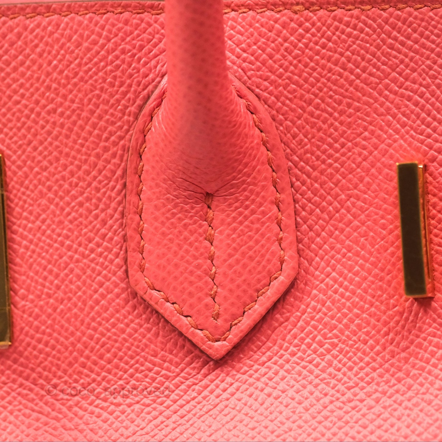 Hermès Birkin 30 Retourne Flamingo I5 Epsom Gold Hardware