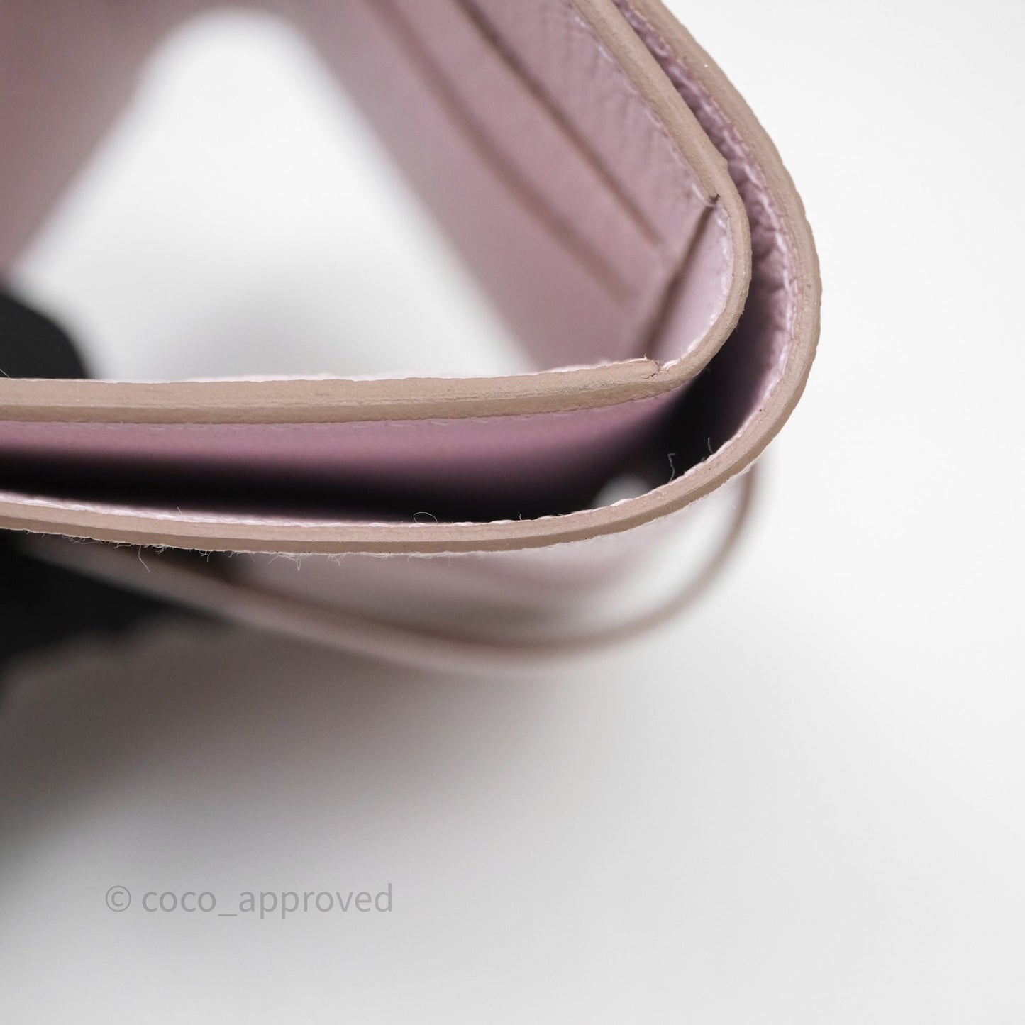 Hermes Bearn Wallet Mauve Pale 09 Palladium Hardware