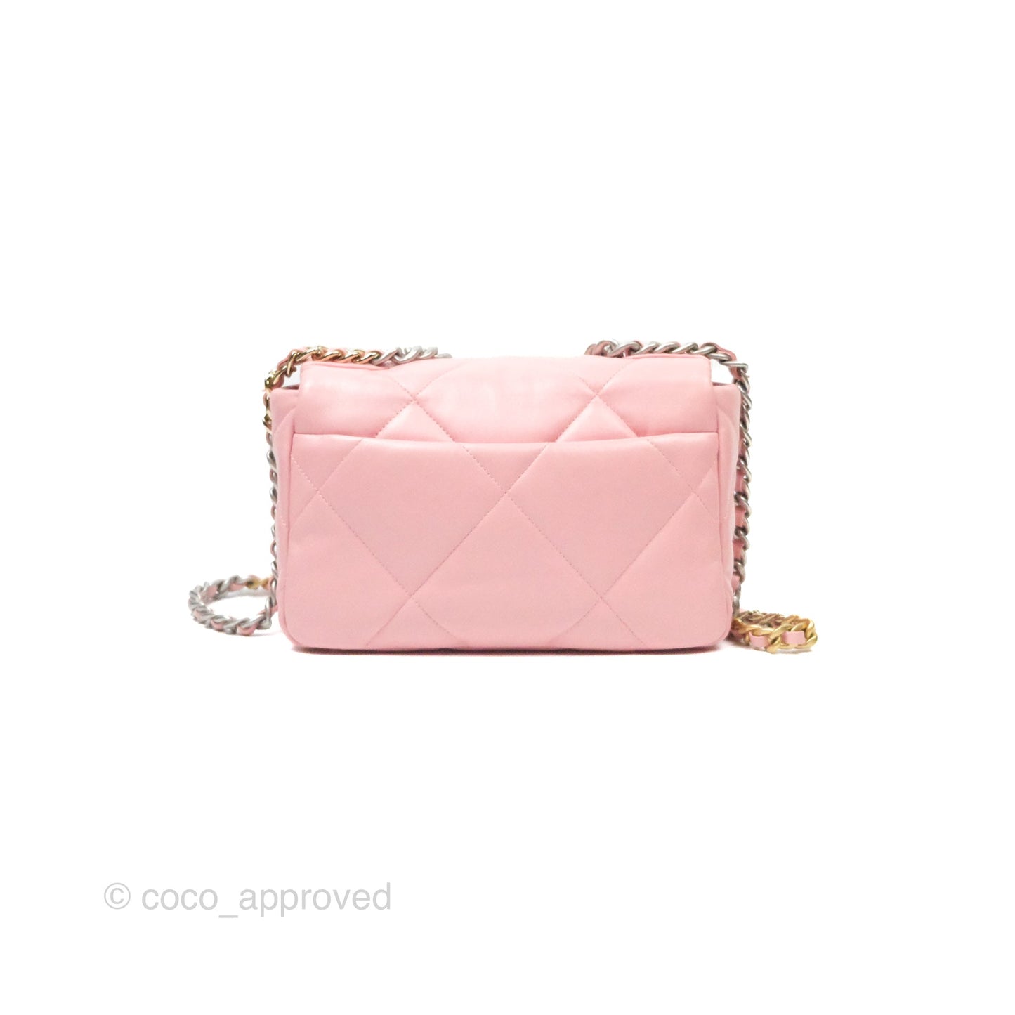 Chanel 19 Small Pink Lambskin Mixed Hardware