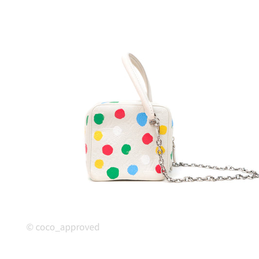 Louis Vuitton x Yayoi Kusama Square With Handle Chain Bag White