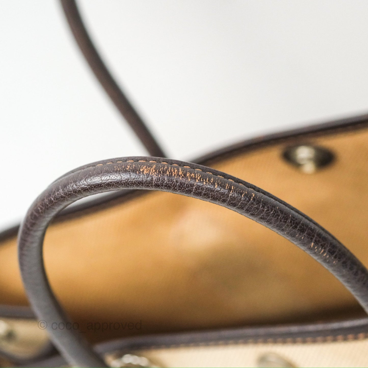 Hermès Garden Party 30 Canvas Brown/ Natural