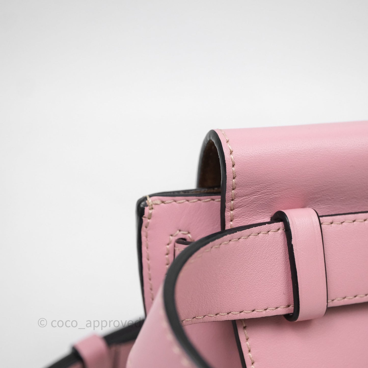 Loewe Mini Gate Belt Bag in Soft Calfskin Pink