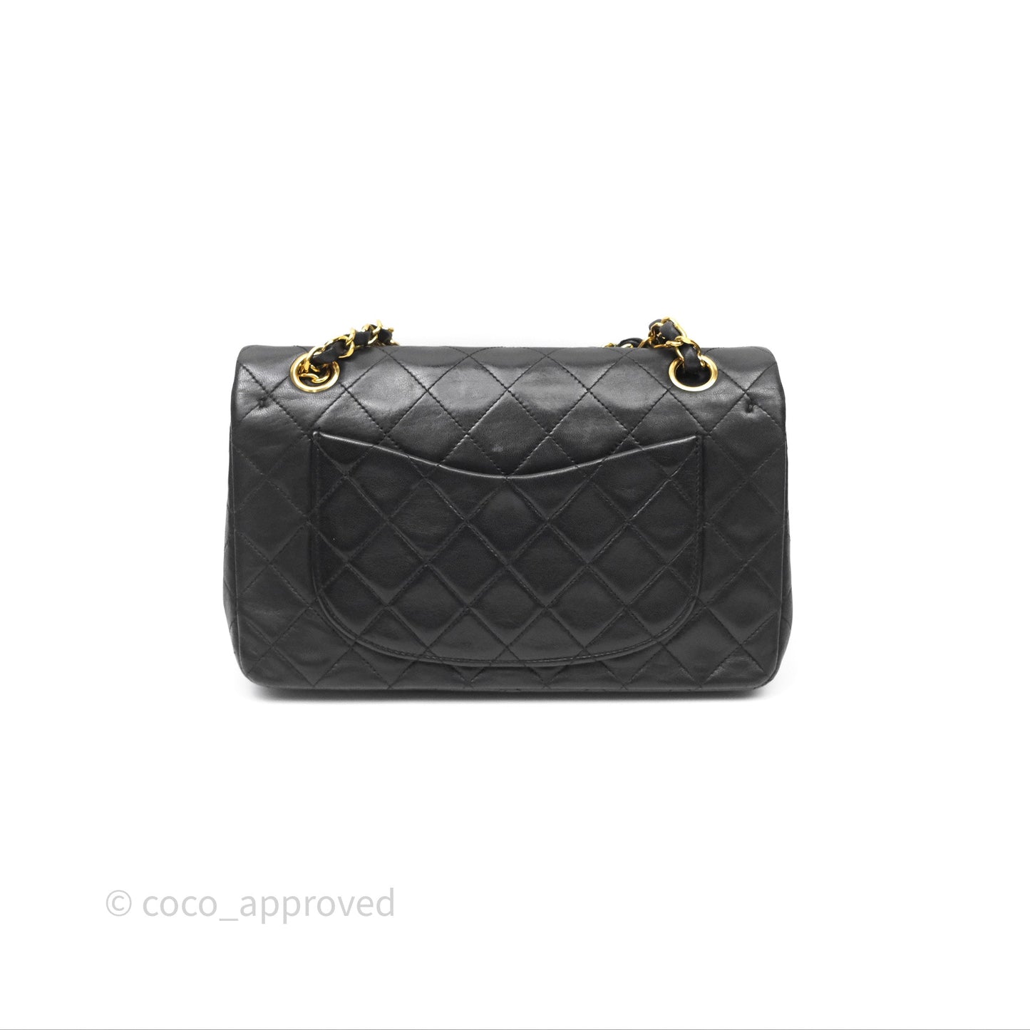 Chanel Classic Vintage Small Flap Black Lambskin 24K Gold Hardware