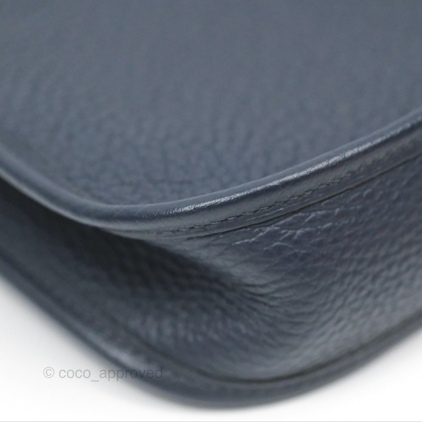 Hermès Mini Evelyne 16 Bleu Nuit 2Z Clemence Gold Hardware